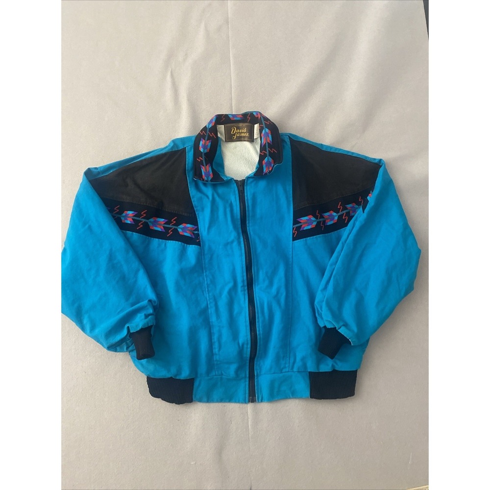 David James Vintage 1990s Aztec Western Full Zip Jacket Men's XL Made in The USA